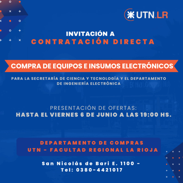 Compra de Equipos e Insumos Electrónicos para la Secretaría de Ciencia y Tecnología