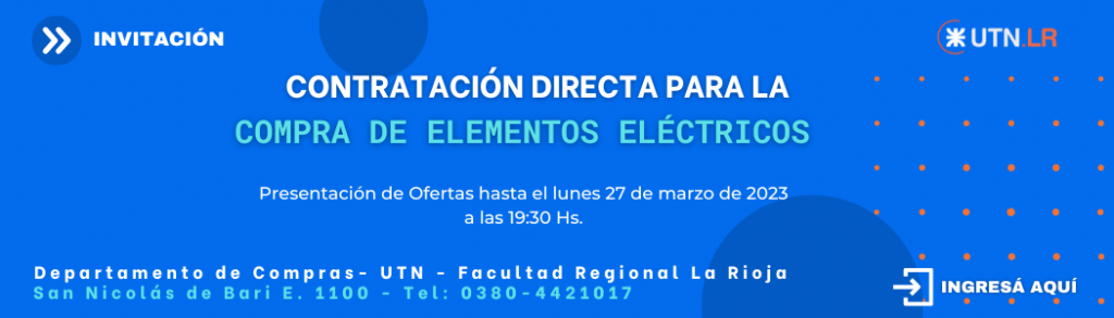 Contratación Compra de Elementos Eléctricos