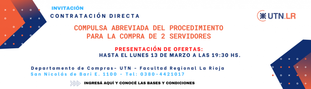 Contratación compra de 2 nuevos servidores