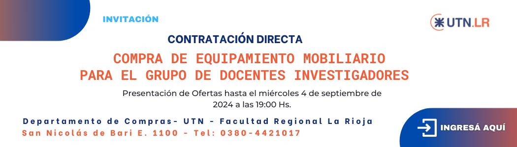 Compra mobiliario para docentes investigadores