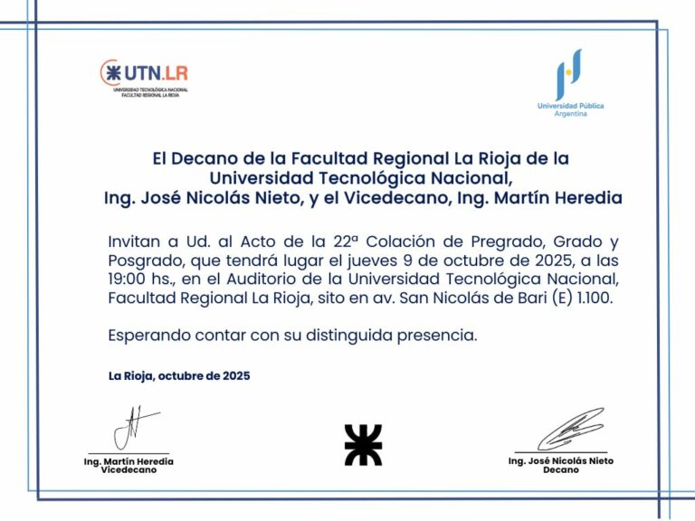 Acto de la 22º colacion