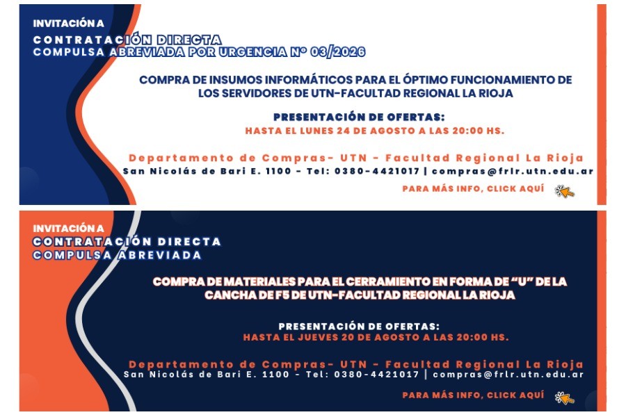 Compras Cancha F5 e Insumos Servidores